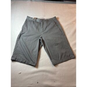 Volcom Gray Mens Knee-Length Chino Shorts Size 32